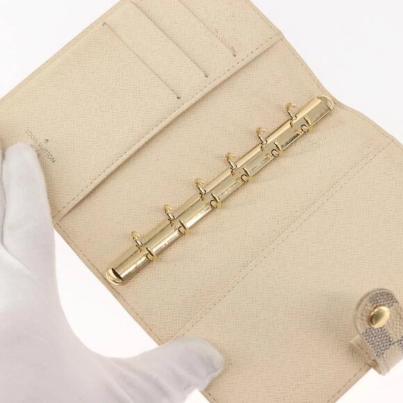 LOUIS VUITTON Damier Azur Agenda PM Day Planner Cover R20706 LV Auth 145793 - Picture 15 of 16